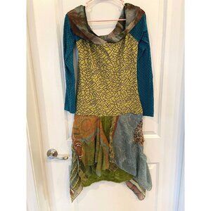 Y2K Save the Queen Designer Italy Long Sleeves Dress L NWT